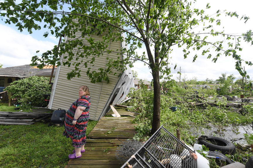 Tornado damage in Franklin